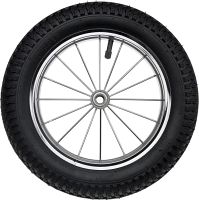 12" metal wheel, bearing, chrome